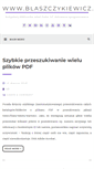 Mobile Screenshot of blaszczykiewicz.pl