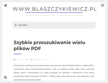 Tablet Screenshot of blaszczykiewicz.pl